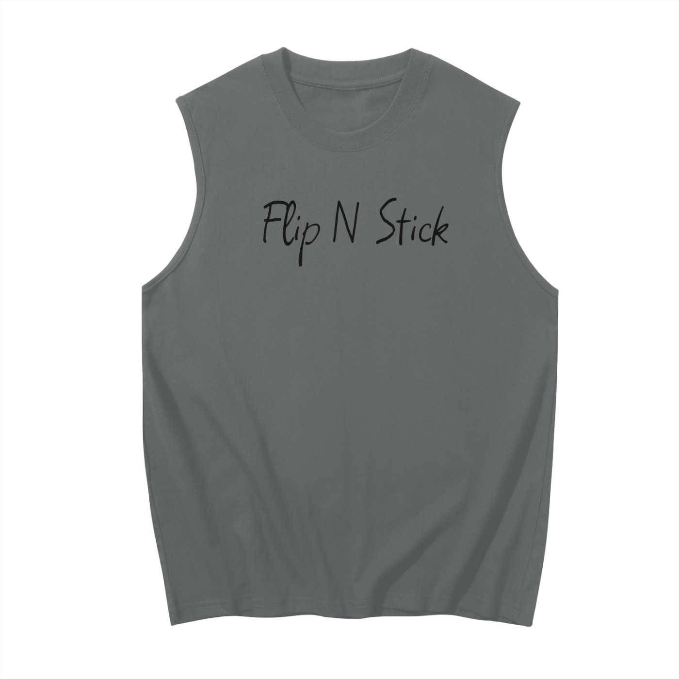 Shale Grey Singlet - Flip 'N' Stick