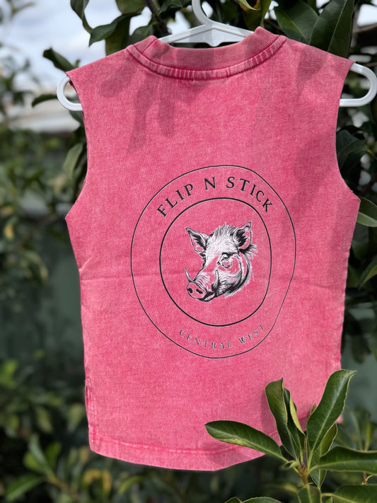 Kids Tank Top - Red - Flip 'N' Stick