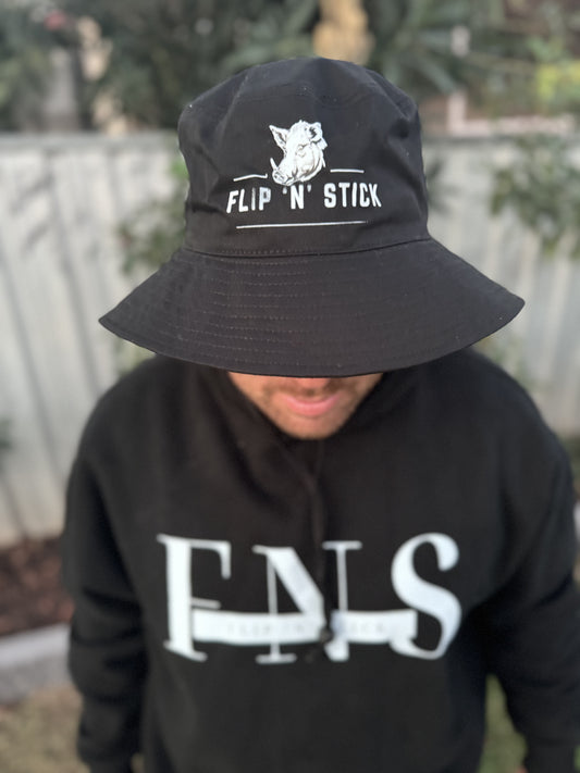 Wide Brim ‘Flip N Stick’ Bucket Hat