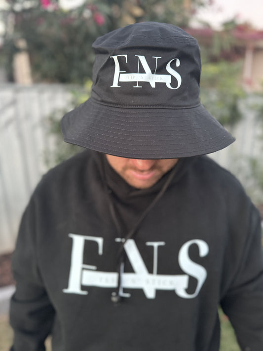 Wide Brim ‘FNS’ Bucket Hat